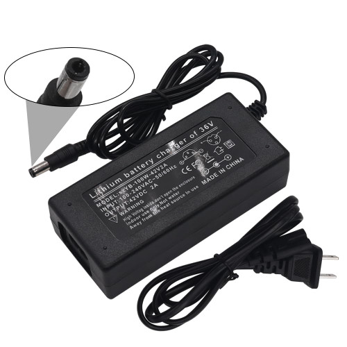 Dianrui 42V 2A Battery Charger 5.5mm DC 1-Prong Connector Universal Power Adapter Electric Bike Charger for 36V Lithium Battery K1-060 Dianrui 42V 2A Battery Charger 5.5mm DC 1-Prong Connector Universal Power Adapter Electric Bike Charger for 36V Lithium Battery K1-060