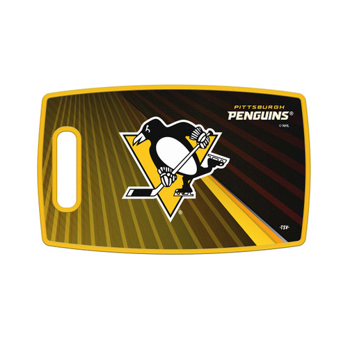 Sports Vault NHL Pittsburgh Penguins Large Cutting Board, 14.5" x 9" Sports Vault NHL Pittsburgh Penguins Large Cutting Board, 14.5" x 9"