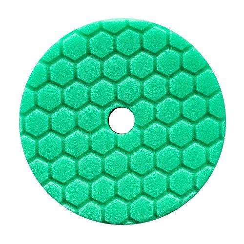 Chemical Guys BUFX113HEX5 Hex-Logic Quantum Medium-Heavy Cutting Pad (Green, 5.5 Inch) Chemical Guys BUFX113HEX5 Hex-Logic Quantum Medium-Heavy Cutting Pad (Green, 5.5 Inch)