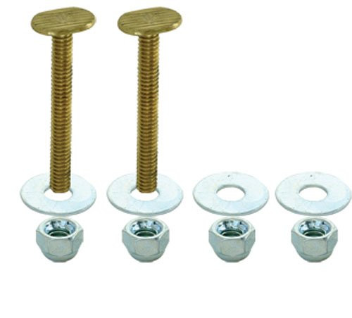 EZ-Flo 40027 Closet Bolt Set, 0.8 x 3.8 x 4.4", Brass