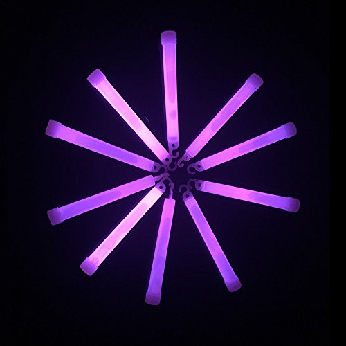 Fun Central E2, 25 Pcs 6 Inches Premium Purple Glow Sticks, LED Glow Sticks For Kids, Glow In The Dark Sticks, Light Up Sticks, Glow Sticks Bulk
