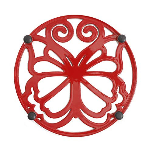 The Pioneer Woman - Timeless Beauty Trivet- Red Enameled Cast Iron