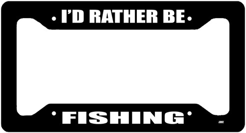 Funny I'd Rather Be Fishing License Plate Frame Novelty Auto Car Tag Vanity Gift Fish Fisherman Funny I'd Rather Be Fishing License Plate Frame Novelty Auto Car Tag Vanity Gift Fish Fisherman