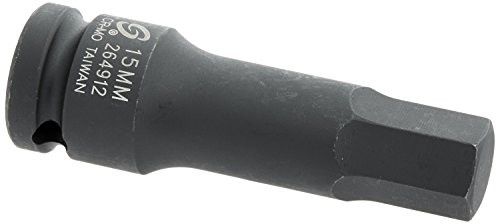 Sunex 264912 1/2-Inch Drive 15-mm Hex Impact Socket