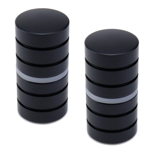 Wealrit 2 pcs Diameter 1.1 Inch Shower Glass Door Knob,Back to Back Shower Door Handle,Black Bathroom Pull Knob,Round Bathroom Door Knob for Glass Door Sliding Door