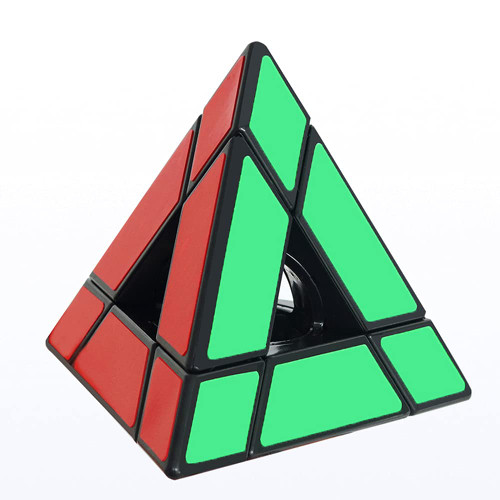 Yealvin Void Pyraminx Magic Cube, Hollow Pyramid Cube Black Triangle Twisty Cube Puzzle Cube Brain Teasers