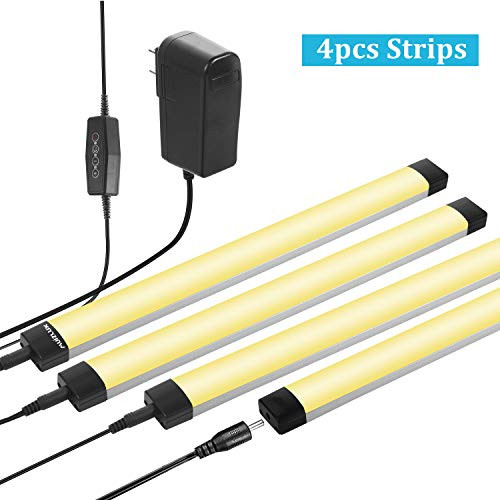MUIZLUX LED Under Cabinet Light, Timing and Dimmable Under Counter Lighting, 12W 1500LM Warm White Kitchen Cabinet Strip Lights (3000K) MUIZLUX LED Under Cabinet Light, Timing and Dimmable Under Counter Lighting, 12W 1500LM Warm White Kitchen Cabinet Strip Lights (3000K)