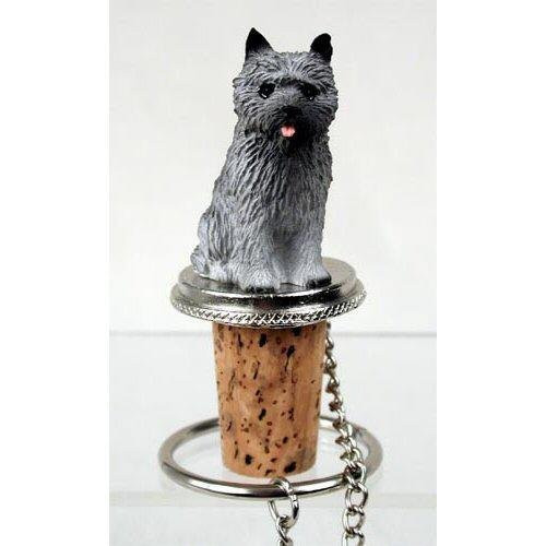 Conversation Concepts Cairn Terrier Gray Bottle Stopper