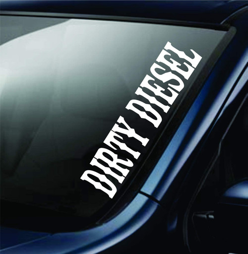Large Dirty Diesel Version DD106 Car Truck Window Windshield Lettering Decal Sticker Decals Stickers JDM Drift Dub Lowered JDM Fresh Detailed Stance Fitment 4x4
