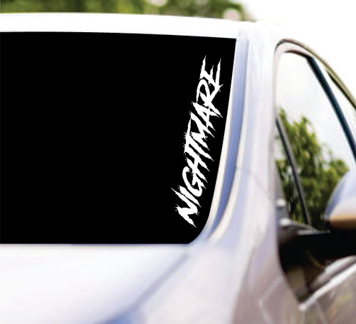 Dabbledown Nightmare DD101 Car Truck Window Windshield Lettering Decal Sticker Decals Stickers JDM Automobile (5 x 22)