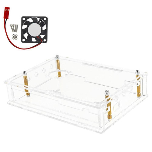 Durable Acrylic Case for Banana Pi R3 Development Board Enclosure Shells Accurate Opening Ports with/Without Fan Acrylic Enclosure