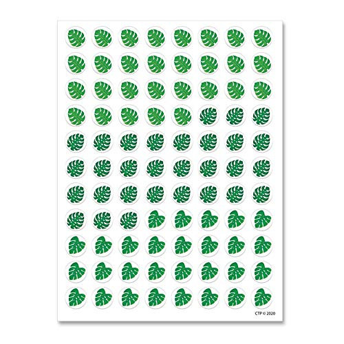 Creative Teaching Press Palm Paradise Monstera Leaves Hot Spots Stickers (10212)