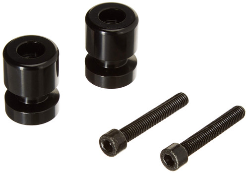 Krator Black Swingarm Spools Sliders 8mm Compatible with Honda Suzuki Ducati Kawasaki Motorcycles Black Swingarm Spools Sliders Motorcycle Bobbins