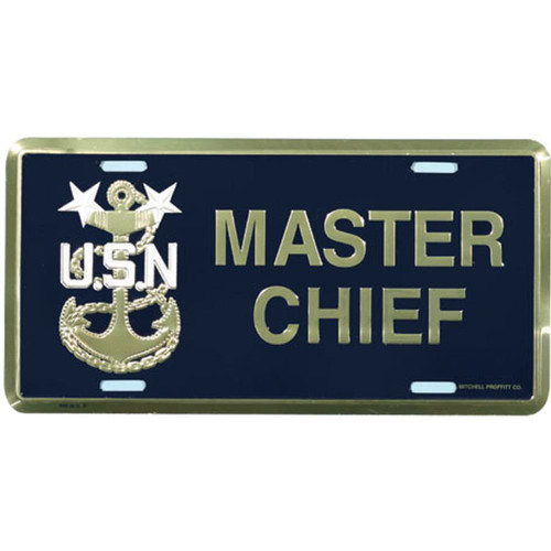 Honor Country Navy Master Chief License Plate Honor Country Navy Master Chief License Plate
