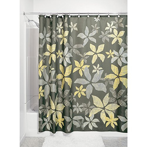 InterDesign Tessa Fabric Shower Curtain 180 cm x 180 cm