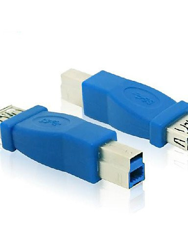 USB 3.0 Female Type A to USB 3.0 Male Type B Adapter for PC Printer Converter Adapter