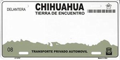 Chihuahua Mexico Novelty Metal License Plate Tag LP-4797