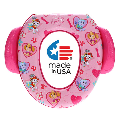 Nickelodeon Paw Patrol "Skye and Everest" Soft Potty Seat for Toilet Training Kids, Pink, Standard