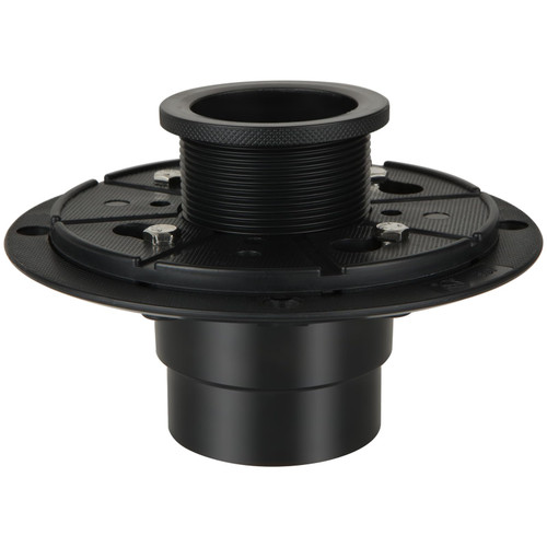 ACXFOND Shower Drain Base with Adjustable Ring and Rubber Coupler 2 inch ABS Shower Drain for Square and Linear Shower Drain Installation