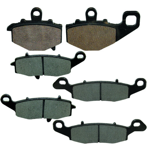 Caltric Front & Rear Brake Pads Compatible with Kawasaki Ex650 Ninja 650R 2006-2012 Front & Rear Pads