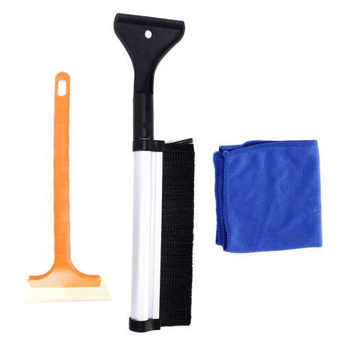 Ice Scraper for Car Windshield,Extendable Snow Brush,Windshield Snow Ice Removal Snow Broom ,Extendable Soft PVC Antifreeze Handle Nonslip Window Ice Scraper, Ice Scraper for Car Windshield,Exten