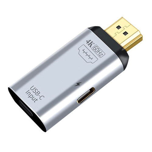 chenyang CY USB-C Type-C Female Source Input to HDMI Male Output HDTV 4K 60hz 1080P Adapter with PD Power Port for Phone & Laptop