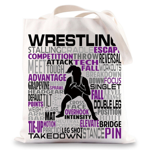 BWWKTOP Wrestler Canvas Tote Bag Wrestling Lover Gift Wrestling Shoulder Bag For Wrestling Mom Wrestling Coach Gifts (Wrestling) BWWKTOP Wrestler Canvas Tote Bag Wrestling Lover Gift Wrestling Shoulder Bag For Wrestling Mom Wrestling Coach Gifts (Wrestling)
