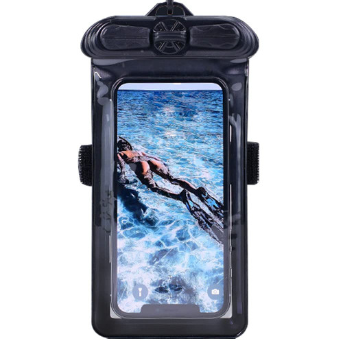 Vaxson Phone Case Black, Compatible with realme X50m 5G Waterproof Pouch Dry Bag [ Not Screen Protector Film ]