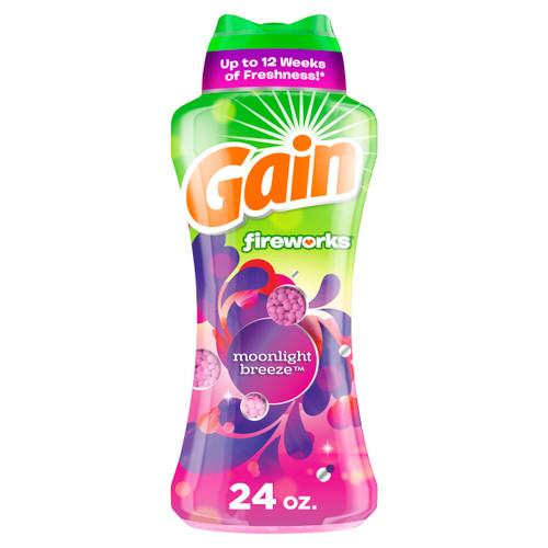 Gain Fireworks In-Wash Scent Booster Beads, Moonlight Breeze, 24 oz Gain Fireworks In-Wash Scent Booster Beads, Moonlight Breeze, 24 oz