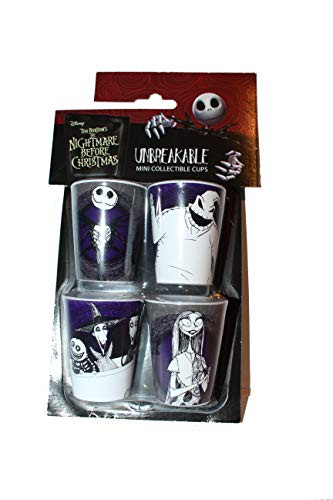 Disney Tim Burton's Nightmare Before Christmas Unbreakable Mini Cllectible Cups