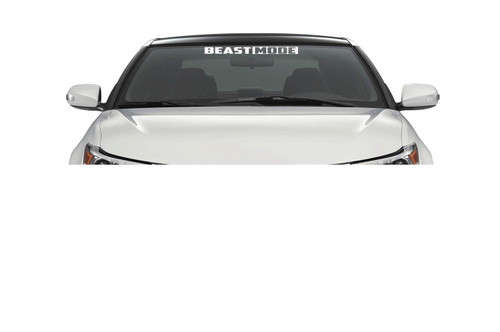 Xpin Graphics Beast Mode Windshield Banner Decal Sticker 23" Car Truck SUV