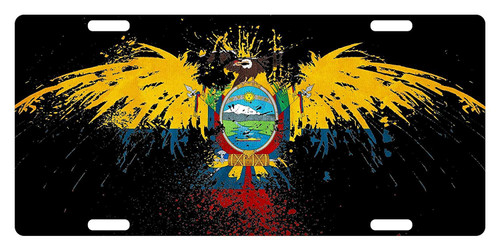 Fast Service Designs Ecuador Flag License Plate South America Ecuadorian Patriotic Emblem Eagle Version Fast Service Designs Ecuador Flag License Plate South America Ecuadorian Patriotic Emblem Eagle Version