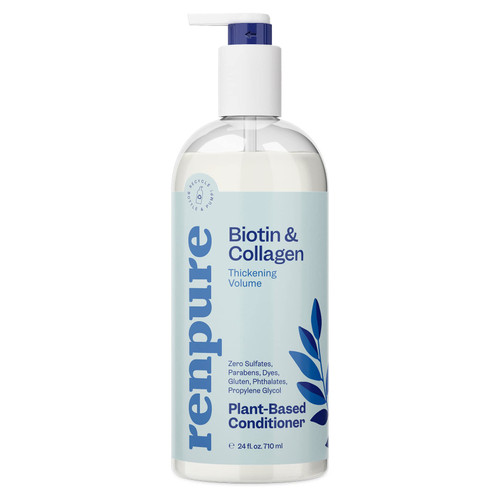 Renpure Plant Based Biotin and Collagen Thickening Volume Conditioner - Leaves Hair Looking Luscious - Gentle Formula - Dye, Cruelty and Paraben Free - Recyclable, Pump Bottle Design - 24 fl oz Renpure Plant Based Biotin and Collagen Thickening Volume Conditioner - Leaves Hair Looking Luscious - Gentle Formula - Dye, Cruelty and Paraben Free - Recyclable, Pump Bottle Design - 24 fl oz