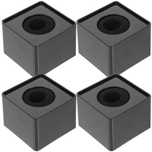 Microphone Logo Cube Microphone Flag Station 4pcs Square Cube Shaped Wireless Mic Flag Station Logo Custom Flag Mic Station for Interview Host Stage Karaoke Handheld Mic Flag Cube