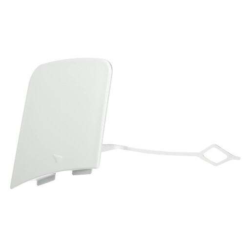 X AUTOHAUX Front Bumper Tow Hook Cover Car Towing Hook Eye Hole Cover Replacement 51117345034 for BMW X1 E84 2012-2015 White