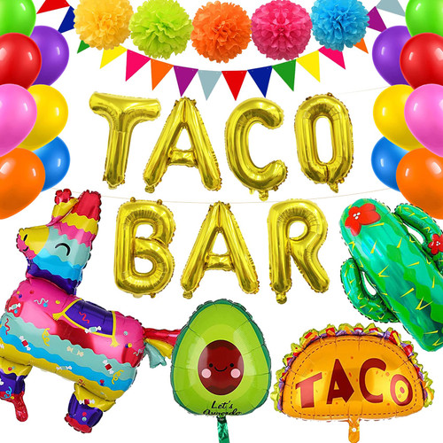 Taco Bar Decorations Taco Party Decorations Cinco De Mayo Decorations Mexican Fiesta Party Decorations Fiesta Party Supplies Taco Party Supplies Fiesta Mexican Taco Birthday Party Decorations Balloons Taco Bar Decorations Taco Party Decorations Cinco De Mayo Decorations Mexican Fiesta Party Decorations Fiesta Party Supplies Taco Party Supplies Fiesta Mexican Taco Birthday Party Decorations Balloons