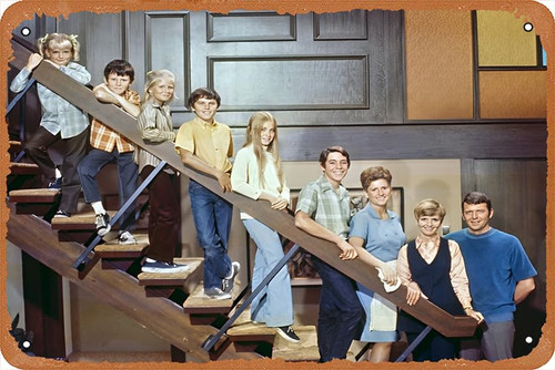 The Brady Bunch Vintage Retro Metal Tin Sign Pub Bar Man Cave Club Cafe Decoration 8 x 12 inch The Brady Bunch Vintage Retro Metal Tin Sign Pub Bar Man Cave Club Cafe Decoration 8 x 12 inch