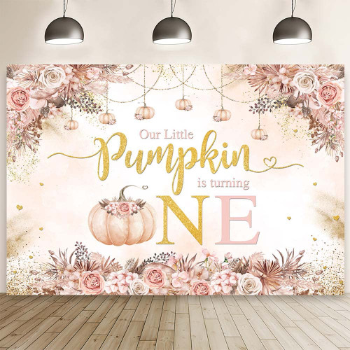 MEHOFOND 7x5ft Boho Pink Fall Pumpkin 1st Birthday Backdrop Girl Autumn Our Little Pumpkin is Turning One Bday Party Photography Background Boho Floral Gold Glitter Party Decor Cake Smash Photo Props MEHOFOND 7x5ft Boho Pink Fall Pumpkin 1st Birthday Backdrop Girl Autumn Our Little Pumpkin is Turning One Bday Party Photography Background Boho Floral Gold Glitter Party Decor Cake Smash Photo Props