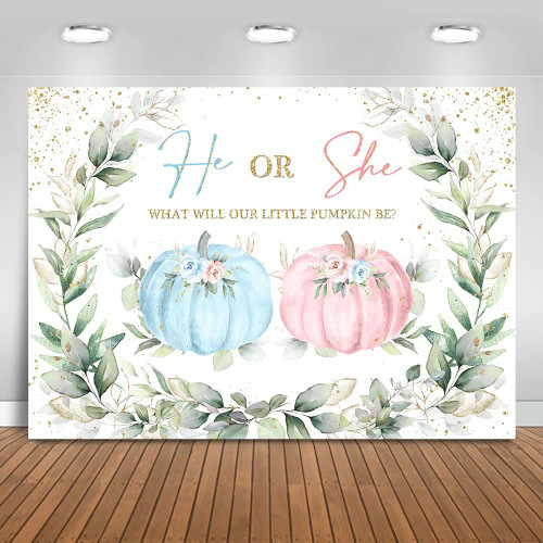 Mocsicka Fall Pumpkin Gender Reveal Backdrop Greenery Pink or Blue Pumpkin Gender Reveal Background He or She Autumn Gender Reveal Party Cake Table Decoration Banner Photo Booth Props (7x5ft) Mocsicka Fall Pumpkin Gender Reveal Backdrop Greenery Pink or Blue Pumpkin Gender Reveal Background He or She Autumn Gender Reveal Party Cake Table Decoration Banner Photo Booth Props (7x5ft)