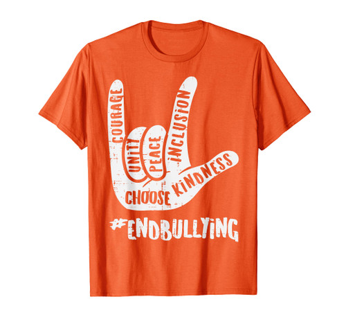 Kindness End Bullying Orange Anti Bully Unity Day 2023 Kids T-Shirt
