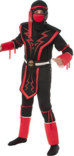 Rubie's Red and Black Skull Ninja Costume, Small