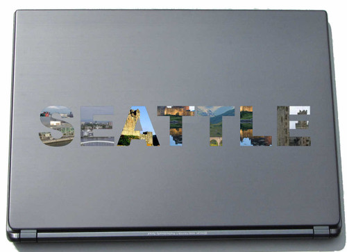 Seattle Laptop Sticker Laptop Skin 210 mm with sights Seattle Laptop Sticker Laptop Skin 210 mm with sights