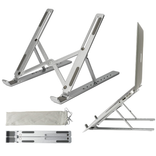 PHOCAR Portable Laptop Stand, Ergonomic Laptop Holder, Adjustable Laptop Riser Compatible with MacBook Air Pro iPad Air Pro Dell HP Surface Lenovo Laptops PHOCAR Portable Laptop Stand, Ergonomic Laptop Holder, Adjustable Laptop Riser Compatible with MacBook Air Pro iPad Air Pro Dell HP Surface Lenovo Laptops