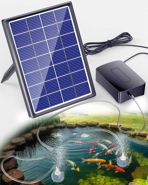 Biling Solar Aerator for Pond with 2200 mAh Battery Backup, 3 Modes Solar Air Pump Hydroponics Air Pump, Solar Powered Pond Aerator Pond Bubbler for Outdoor Fish Pond Stock Tank Aquarium Biling Solar Aerator for Pond with 2200 mAh Battery Backup, 3 Modes Solar Air Pump Hydroponics Air Pump, Solar Powered Pond Aerator Pond Bubbler for Outdoor Fish Pond Stock Tank Aquarium
