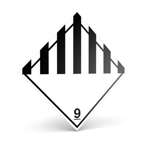 D.O.T. Labels - Hazard Class 9 DOT Miscellaneous Dangerous Goods Labels 4" X 4" Square Stickers - 500 Adhesive Labels Per Roll, Made in The USA by Kenco (1)
