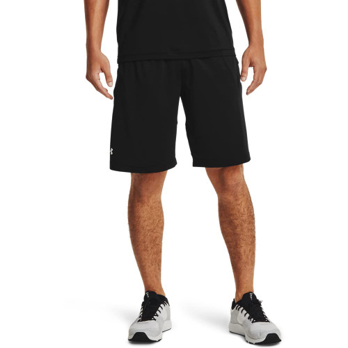 Under Armour Men's Raid 2.0 Gym Shorts, Black (001)/White, Small Tall