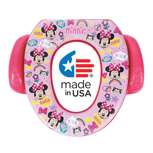 Disney Minnie Mouse "Smile" Soft Potty Seat and Potty Training Seat - Soft Cushion, Baby Potty Training, Safe, Easy to Clean Disney Minnie Mouse "Smile" Soft Potty Seat and Potty Training Seat - Soft Cushion, Baby Potty Training, Safe, Easy to Clean