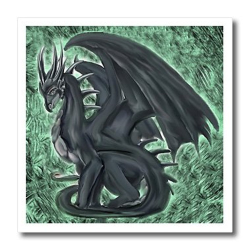3dRose ht_4148_1 Night Dragon Iron on Heat Transfer for White Material, 8 by 8-Inch 3dRose ht_4148_1 Night Dragon Iron on Heat Transfer for White Material, 8 by 8-Inch