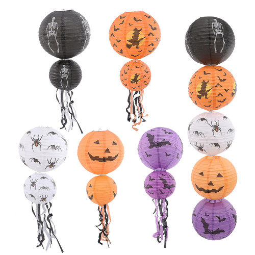 DOITOOL Hanging Paper Lanterns 10pcs Halloween Hanging Lanterns Jack o Lantern Pumpkin Decoration Scary Ceiling Decorations Pumpkin Paper Lanterns Halloween Prop Ornament Outdoor DOITOOL Hanging Paper Lanterns 10pcs Halloween Hanging Lanterns Jack o Lantern Pumpkin Decoration Scary Ceiling Decorations Pumpkin Paper Lanterns Halloween Prop Ornament Outdoor