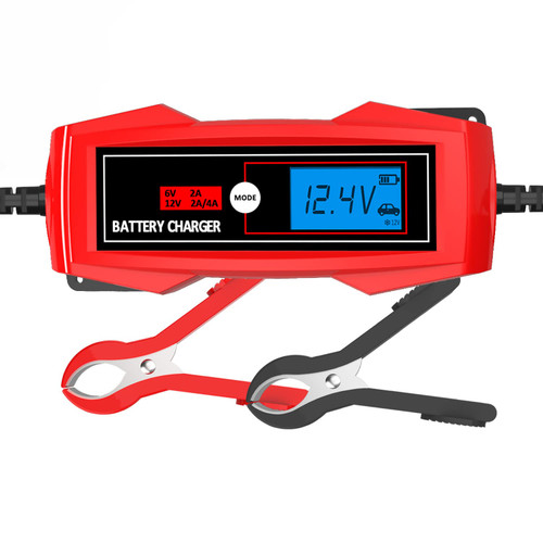 BIG RED ATR4DVLBR Torin Portable Trickle Charger/Battery Maintaince: Fully Auto Smart Battery Charger, Battery Desulfator with Temperature Compensation, 6/12 Volt 4 Amp